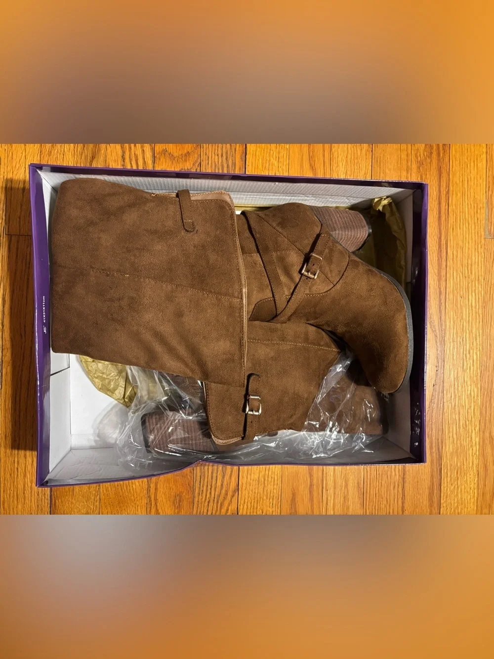 Madden Girl Daallas Brown Over-the-Knee Slouch Boots with Buckle Strap